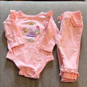 Garanimals Pink Princess Bodysuit Set